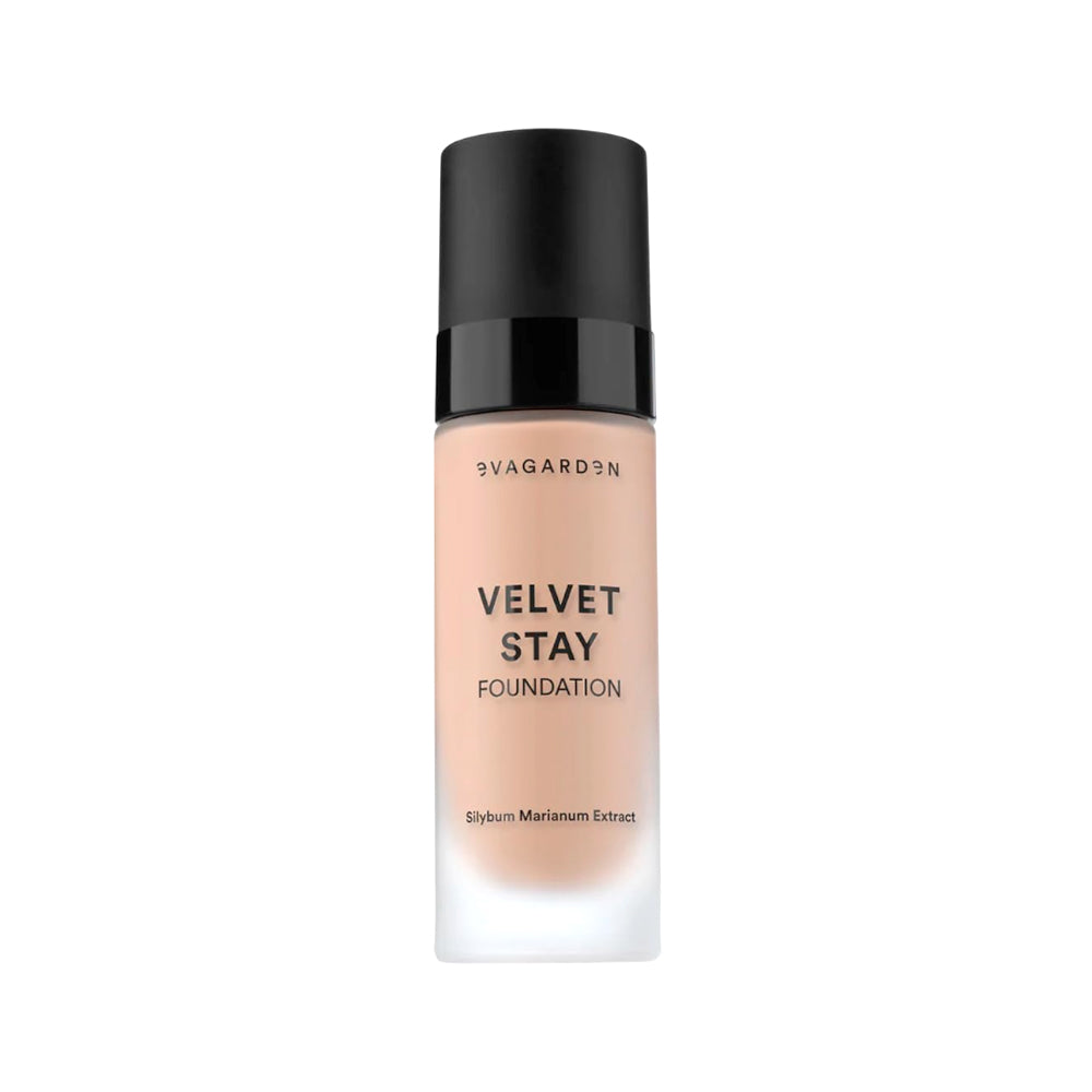 EVAGARDEN VELVET STAY FOUNDATION 802 PALE PEACH (30 ML)