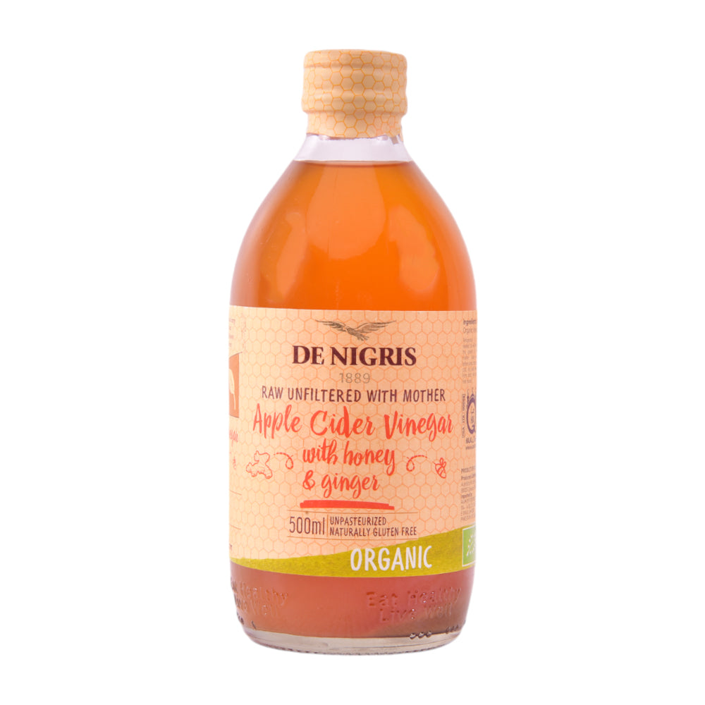 DE NIGRIS APPLE CIDER VINEGAR HONEY & GINGER ORGANIC 500 ML