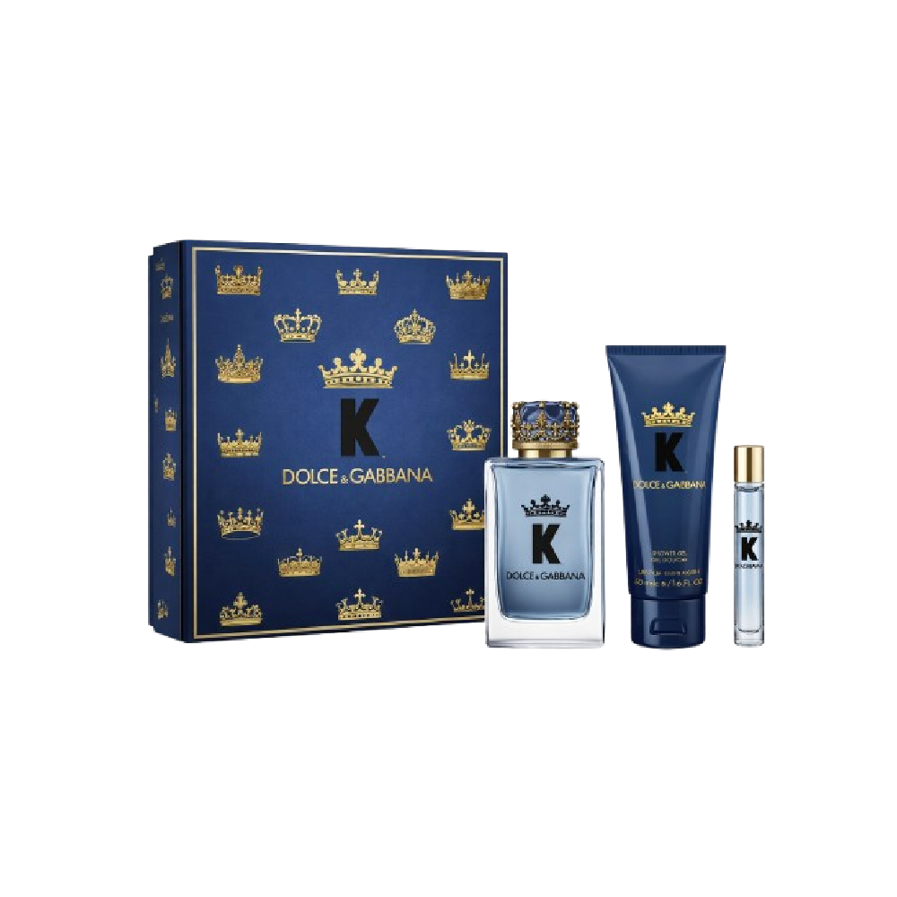 DOLCE & GABBANA THE KING FOR MEN EDP 3PC  GIFT SET