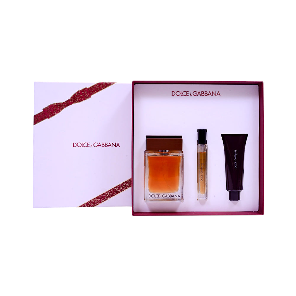 DOLCE & GABBANA THE ONE FOR MEN EDT 3PC GIFT SET