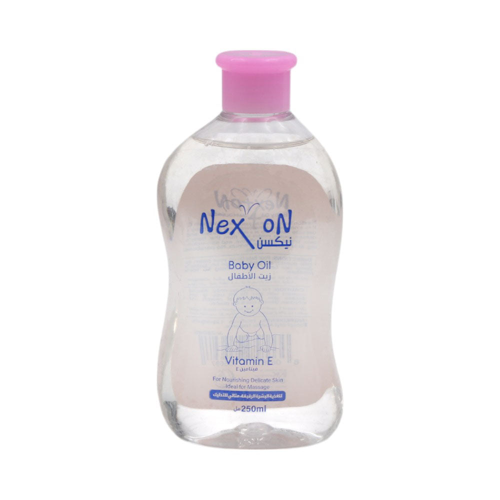 NEXTON BABY OIL VITAMIN-E PINK 250ML