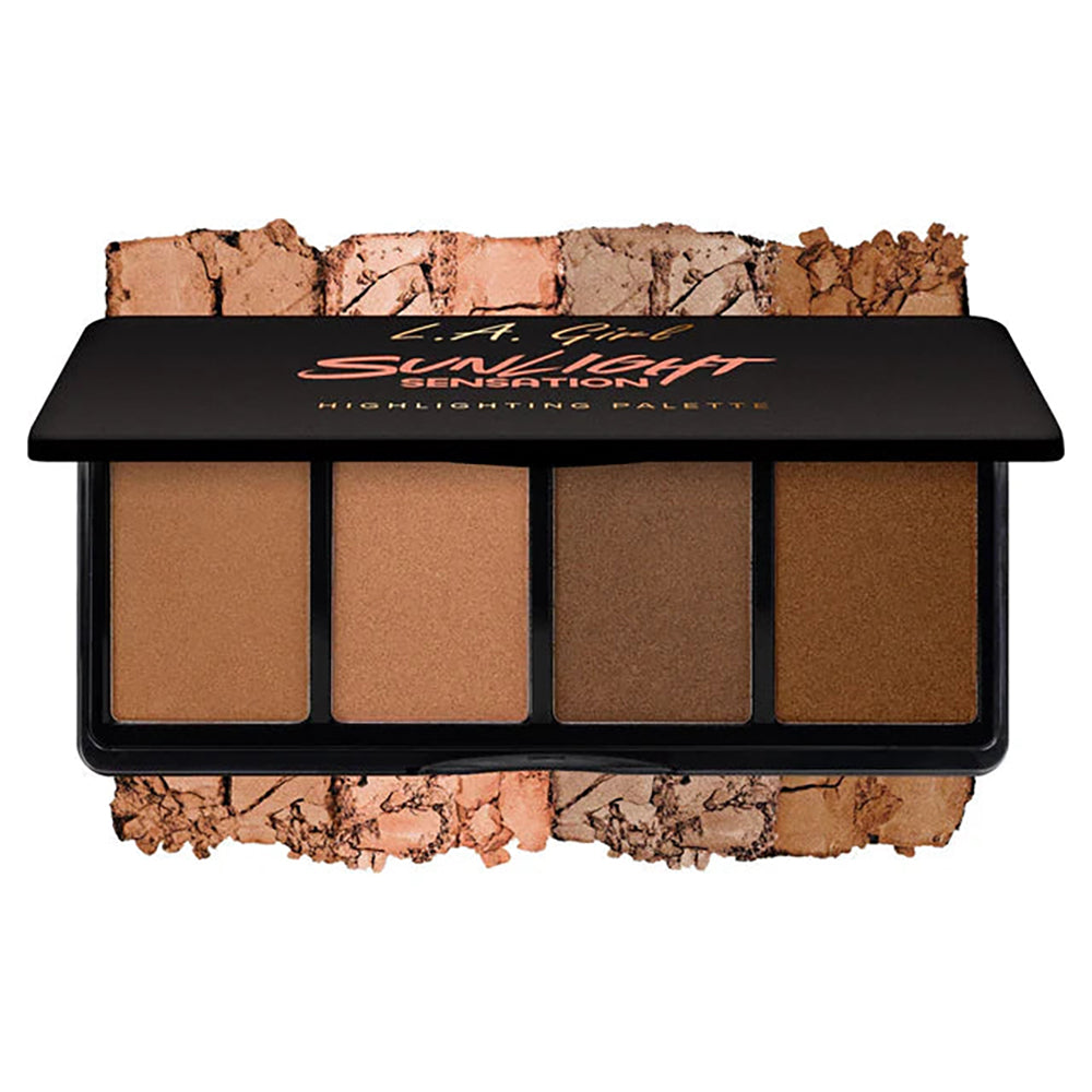 L.A GIRL FANATIC HIGHLIGHTER PALETTE - SUNLIGHT SENSATION
