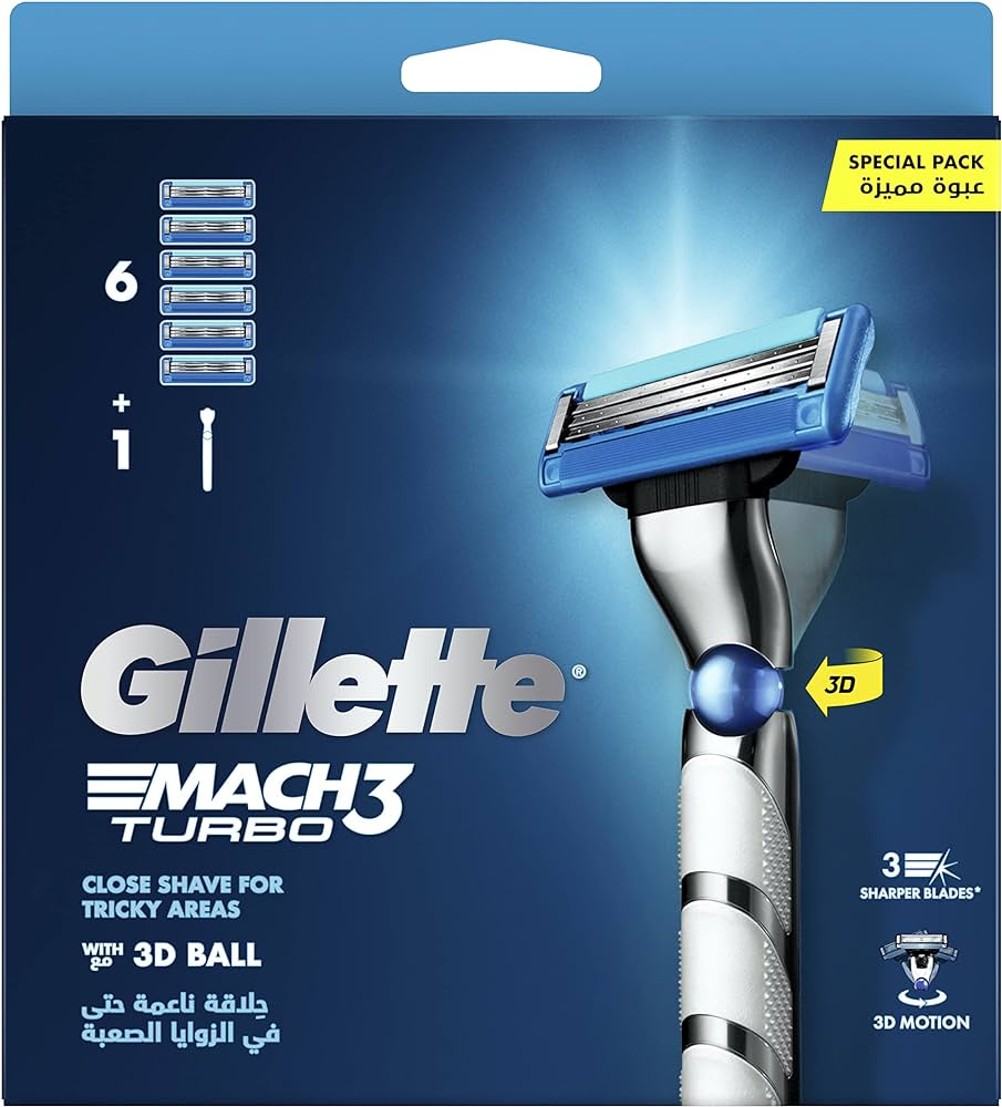 GILLETTE MACH 3 TURBO H+6