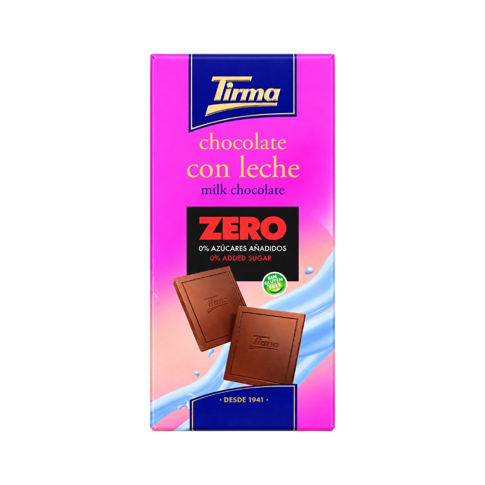 TIRMA MILK CHOCOLATE NO ADDED SUGAR 125 GM
