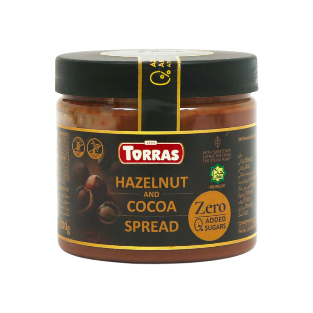 TORRAS HAZELNUT & CHOCOA SPREAD ZERO SUGAR 200 GM