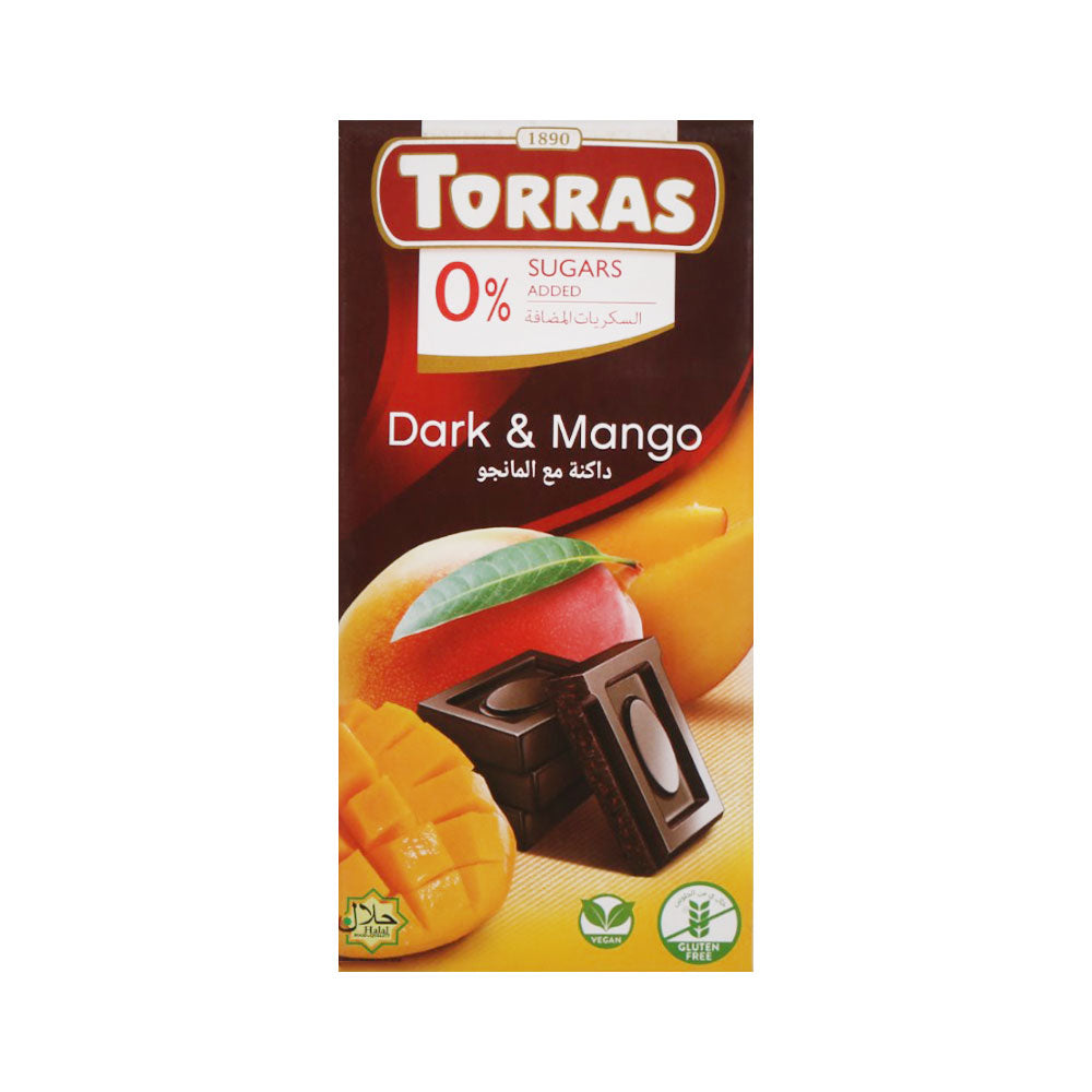 TORRAS DARK CHOCOLATE WITH MANGO 75 GM