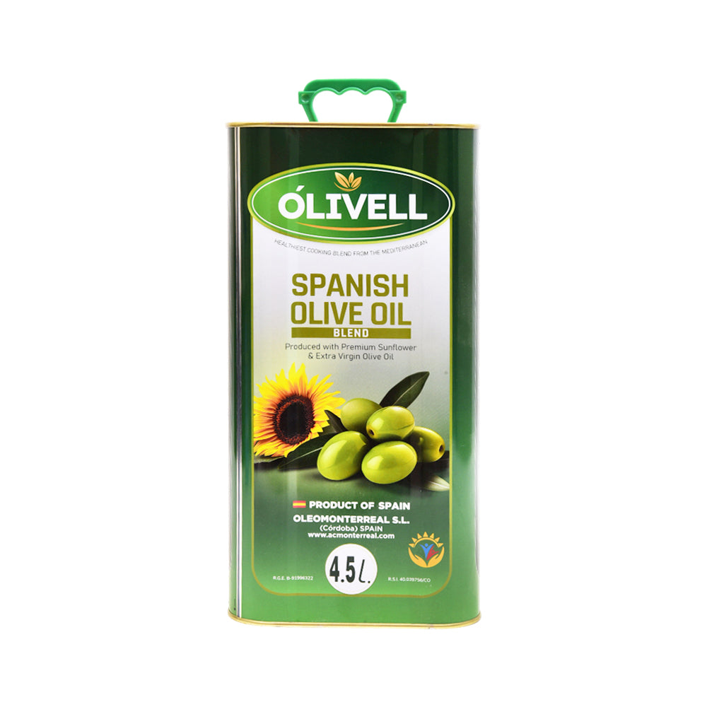 OLIVELL SPANISH OLIVE OIL BLEND TIN 4.5 LTR
