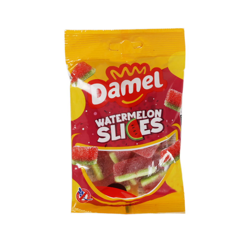 DAMEL JELLY WATERMELON SLICES POUCH 80 GM