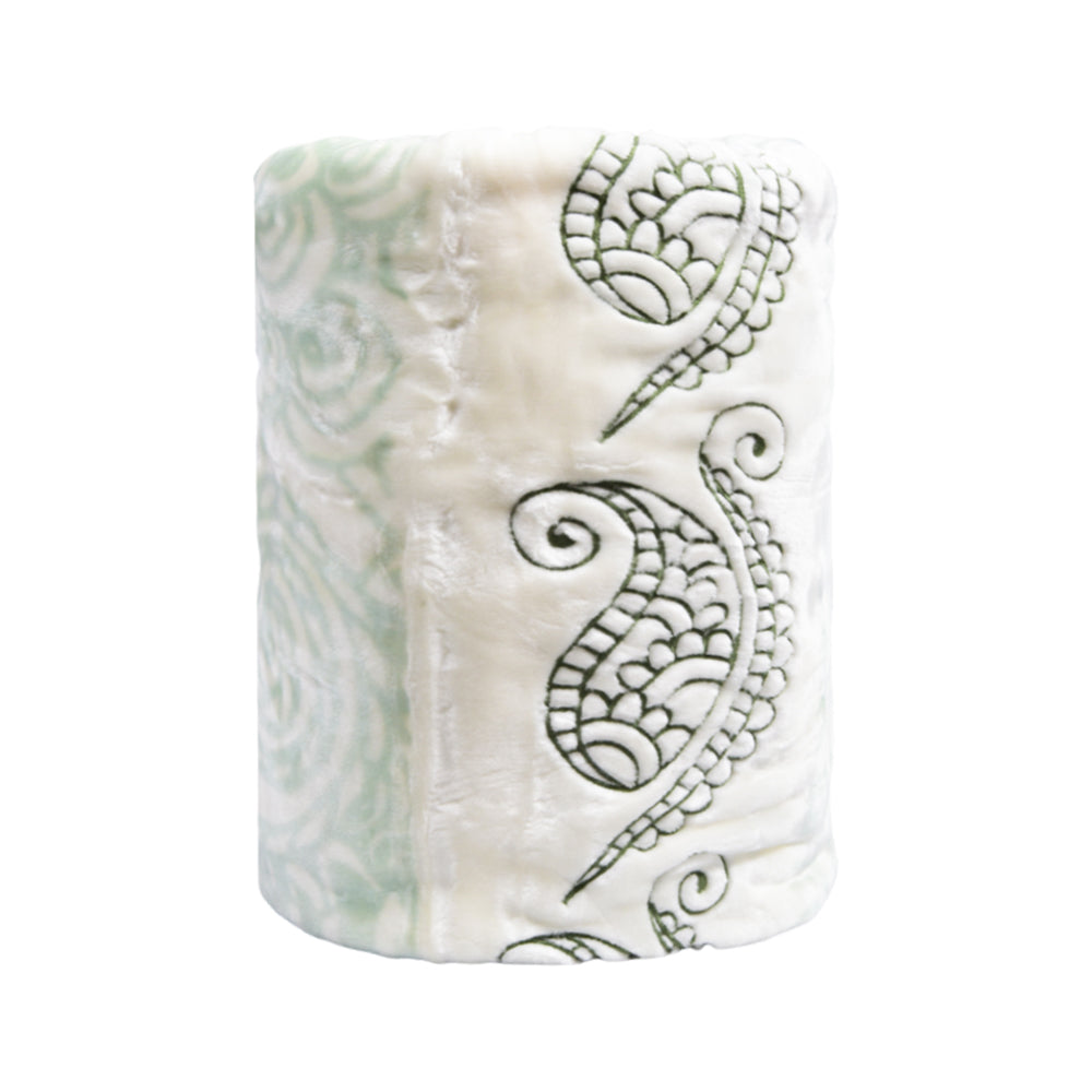 MORA BLANKET DIGITAL EMBROIDERY B90 AQUA 220X240