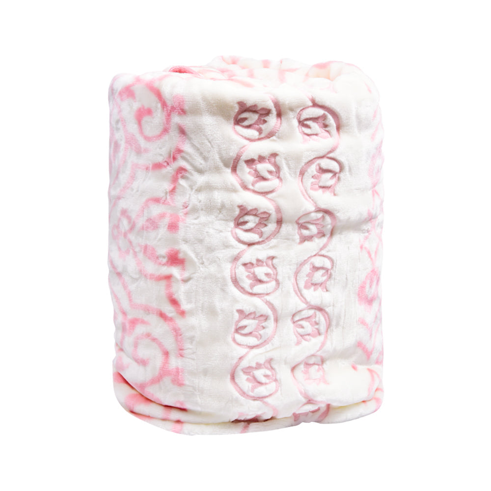 MORA BLANKET DIGITAL EMBROIDERY G09 PINK 220X240
