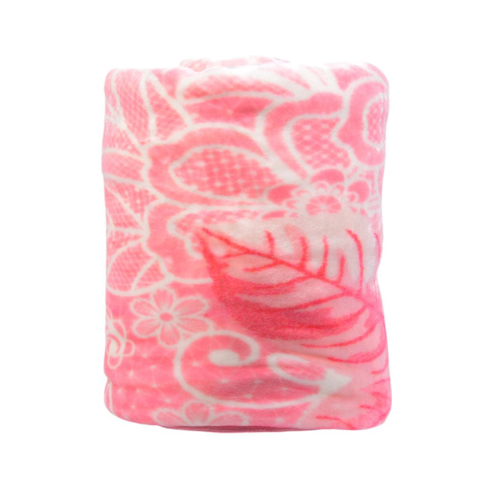 MORA BLANKET GOLD H88 PINK 220X240