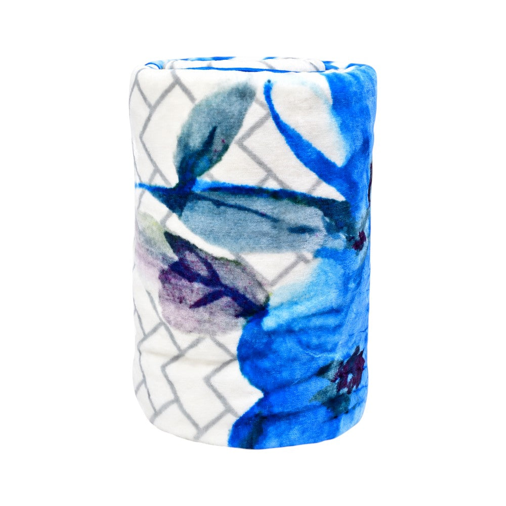 MORA BLANKET GOLD J53 BLUE 220X240