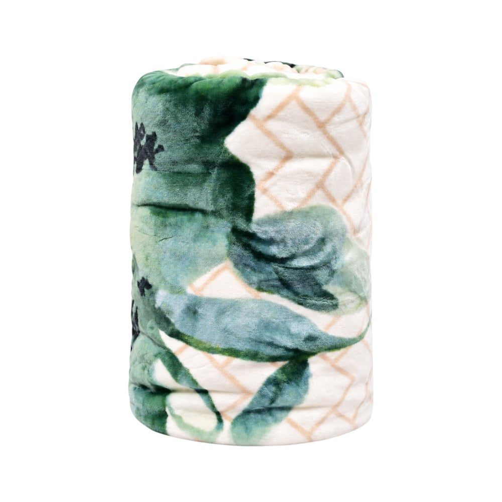 MORA BLANKET GOLD J53 EMERALD 220X240