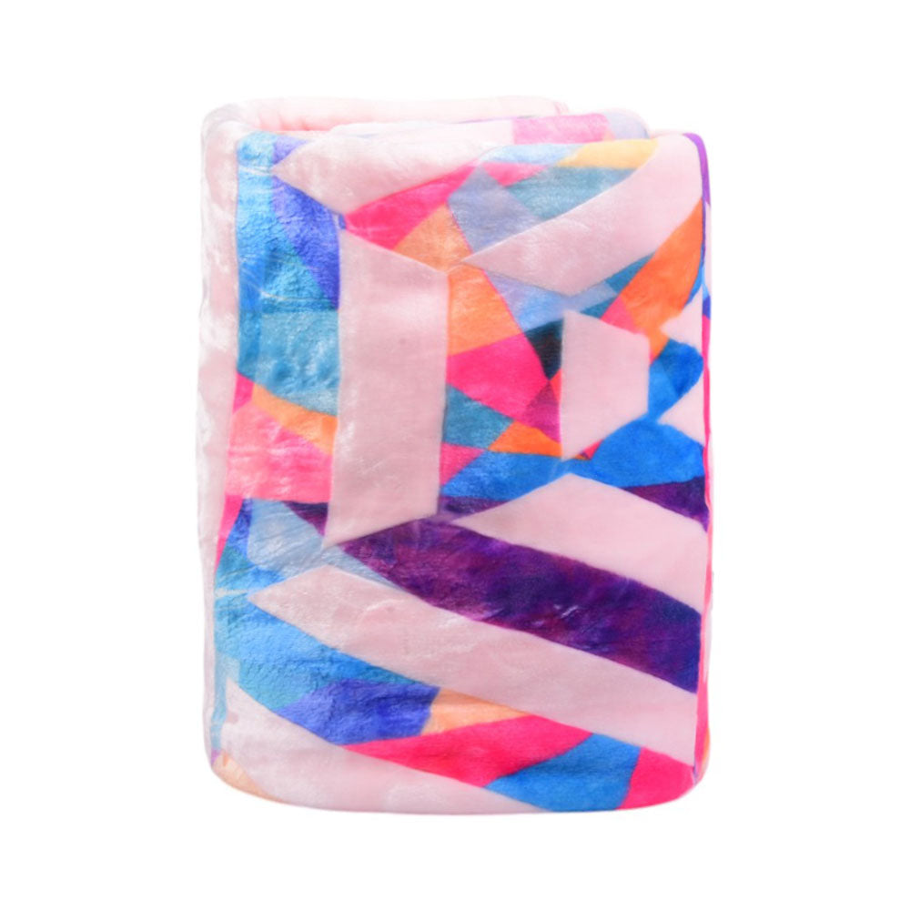 MORA BLANKET 3D ART L98 PINK 220X240