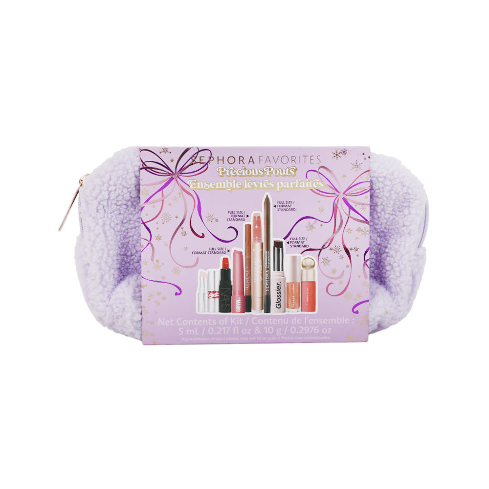 SEPHORA FAVORITES PRECIOUS POUTS PURPLE 9PCS SET