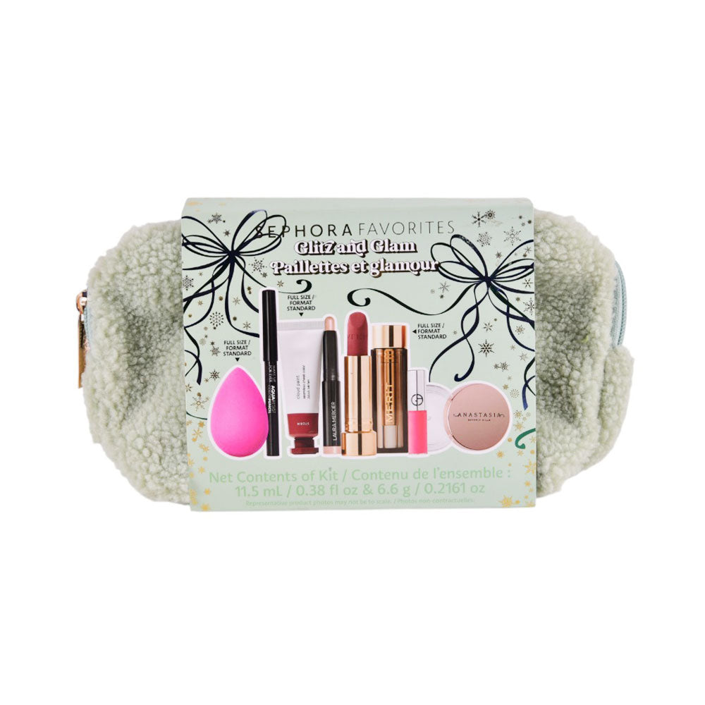 SEPHORA FAVORITES GLITZ AND GLAM GREEN 8PC SET
