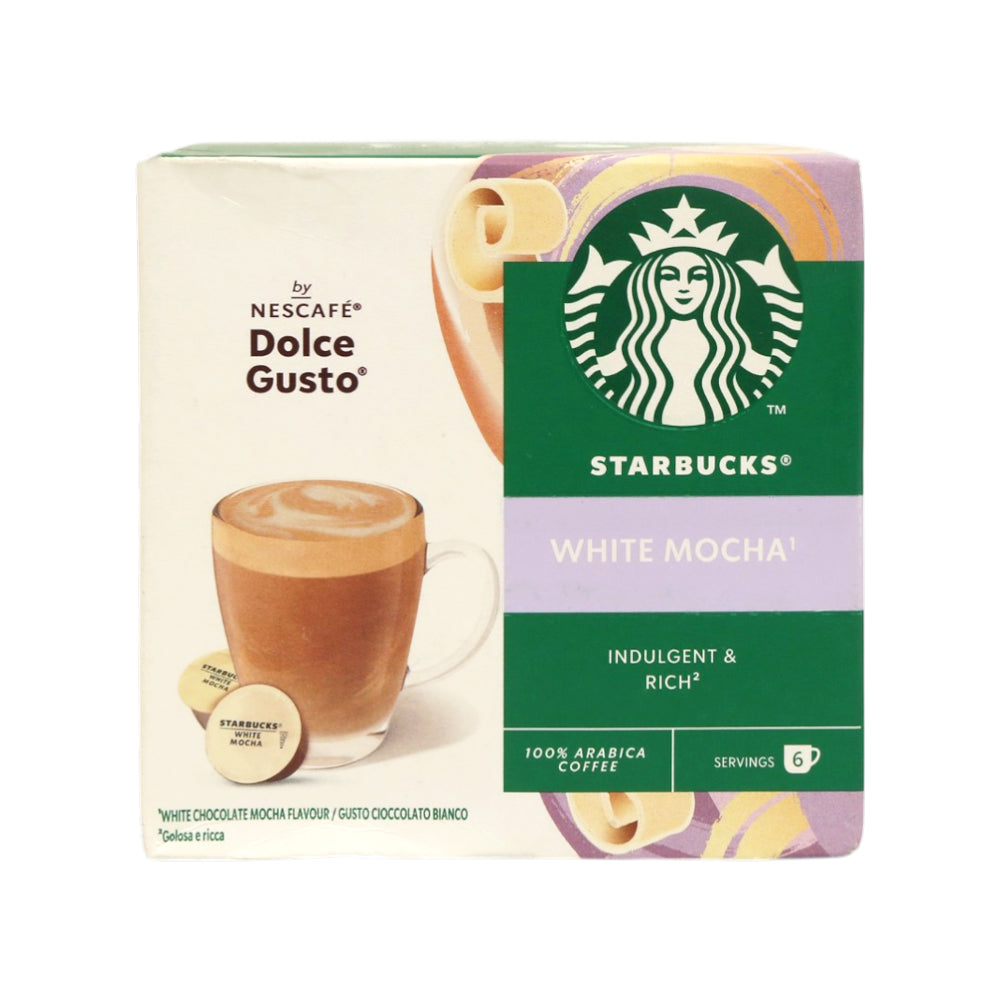 NESCAFE COFFEE DOLCE GUSTO STARBUCKS WHITE MOCHA 123 GM