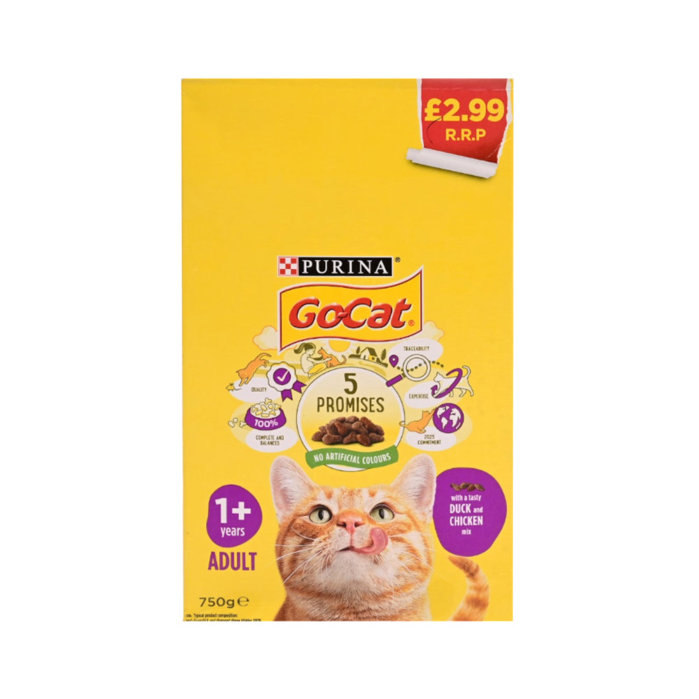 PURINA GOCAT PROMISES DUCK AND CHICKEN MIX 1 YEAR 750GM