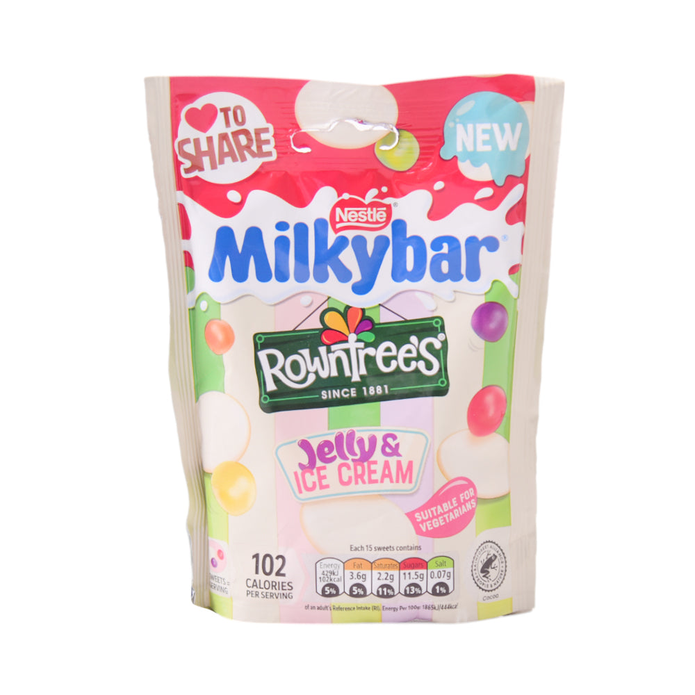 NESTLE CANDIES MILKY BAR ROWNTREES JELLY ICE CREAM 92 GM
