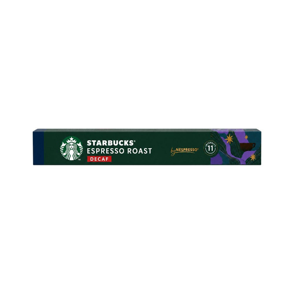 STARBUCKS COFFEE PODS ESPRESSO ROAST DECAF 55 GM