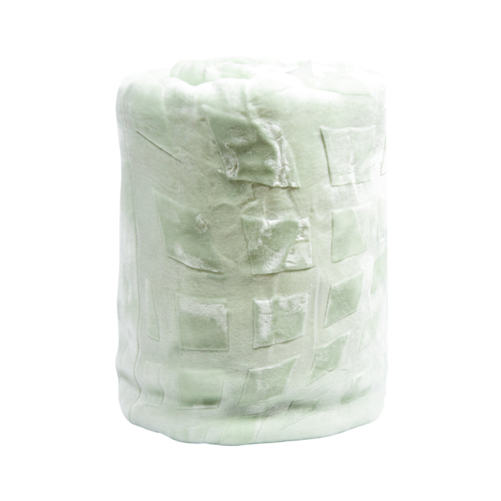 MORA BLANKET SIGNATURE EMBOSSED L77 VERDE 220X240