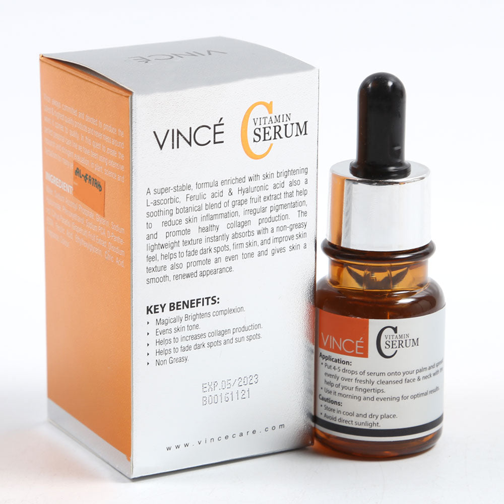 VINCE VITAMIN C SERUM WITH HYALURONIC ACID AND GRAPE FRUIT E