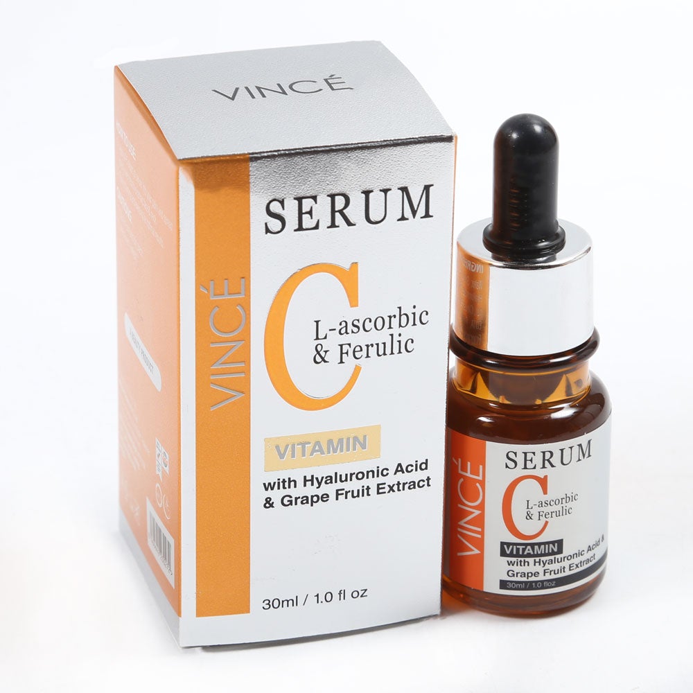 VINCE VITAMIN C SERUM WITH HYALURONIC ACID AND GRAPE FRUIT E