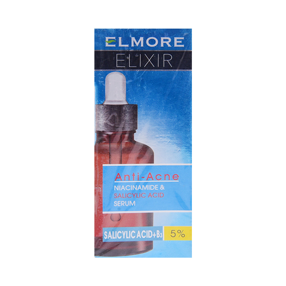 ELMORE ELIXIE ANTI ACNE SALICYLIV ACID+B3 5% SERUM 30 ML