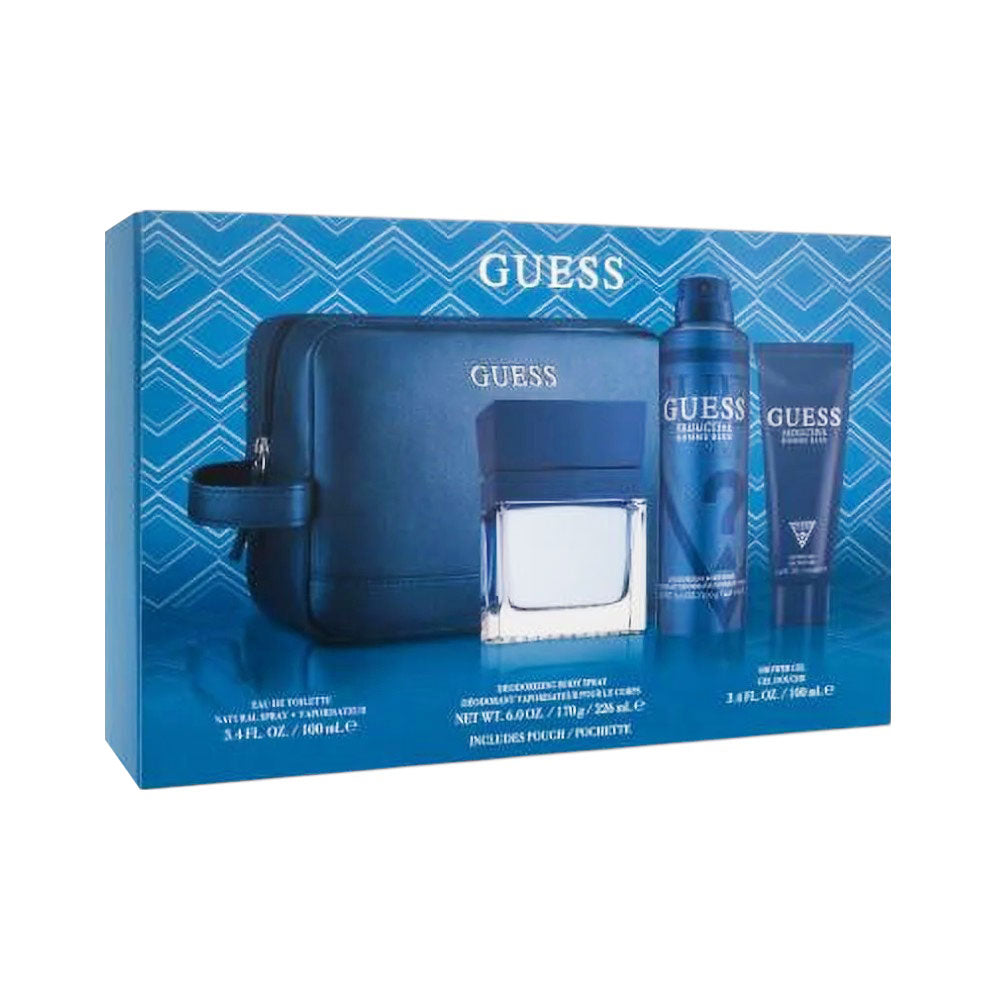 GUESS SEDUCTIVE BLUE FOR MEN 4PC GIFT SET