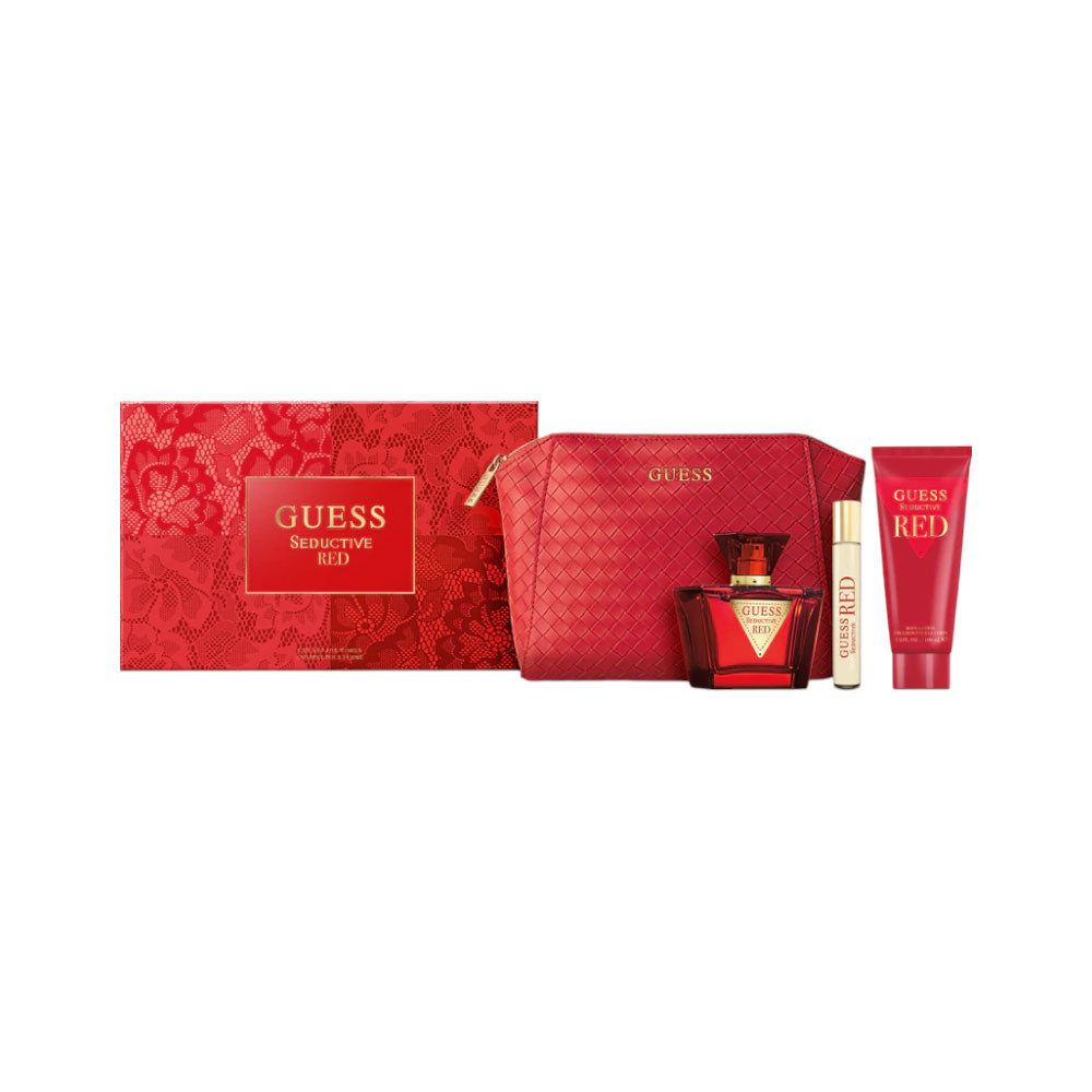 GUESS SEDUCTIVE RED POUR FEMME 4 PCS GIFT SET