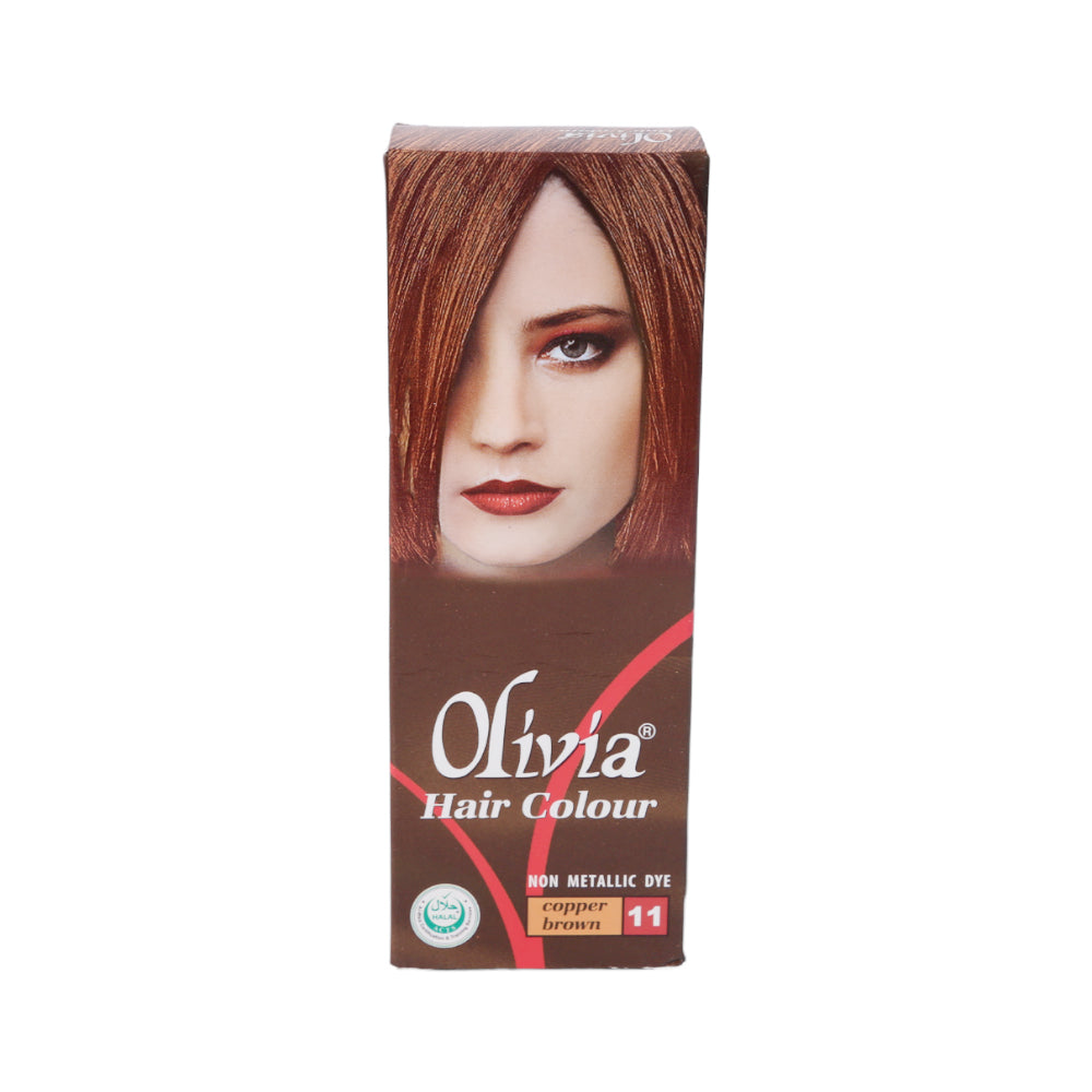 OLIVIA HAIR COLOR COPPER BROWN 11 PC