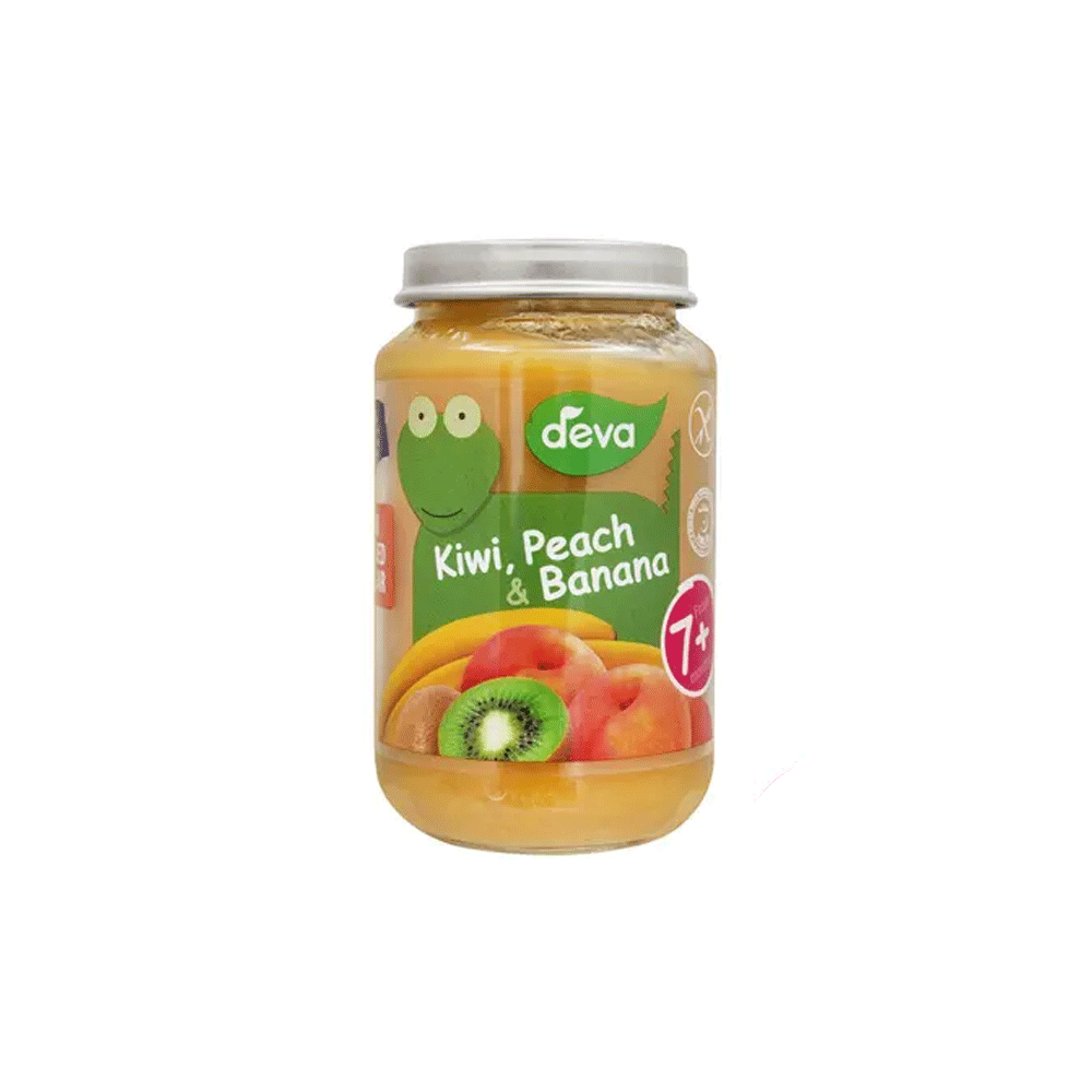 DEVA BABY FOOD KIWI PEACH & BANANA 7+MONTHS 200 GM