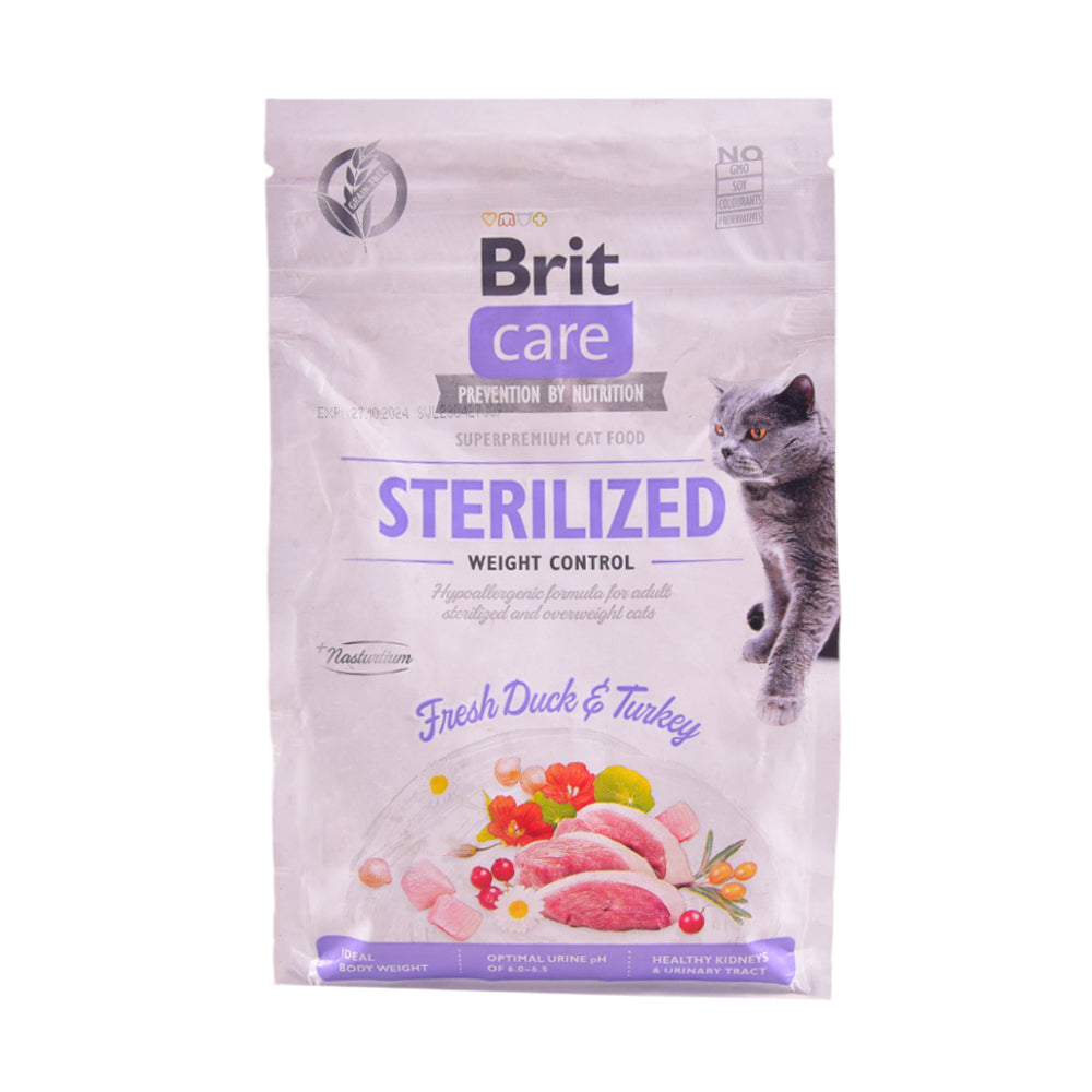 BRIT CARE CAT FOOD STERILIZED FRESH DUCK & TURKEY 400 GM