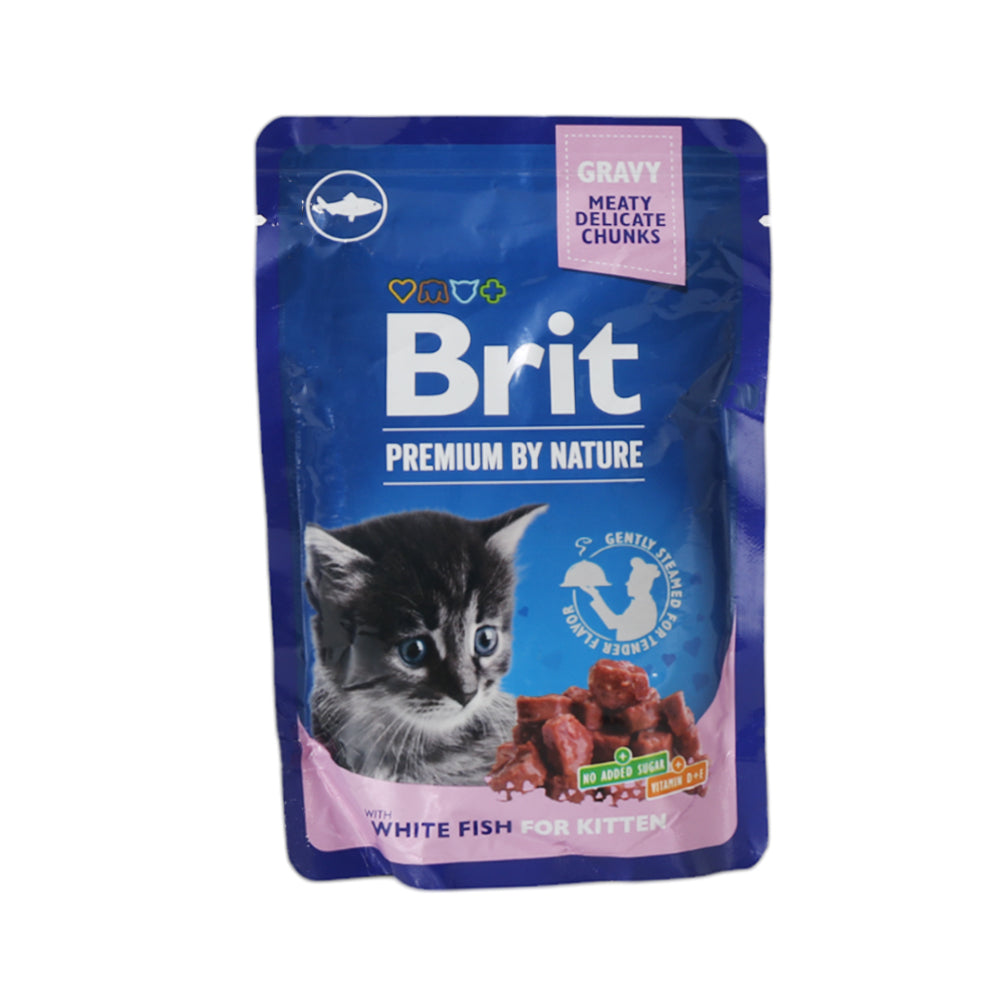 BRIT PREMIUM CAT FOOD WHITE FISH FOR KITTEN 100 GM