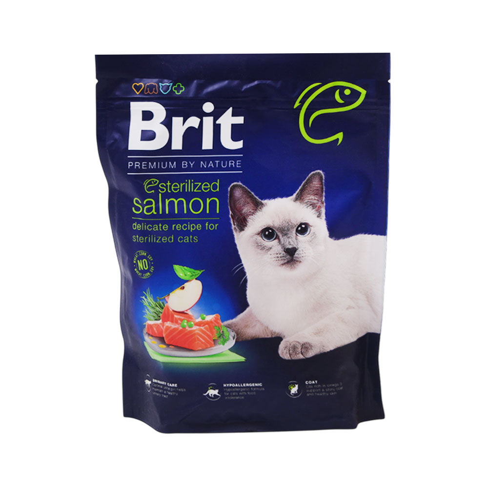 BRIT CARE CAT FOOD PREMIUM STERILIZED SALMON 300 GM