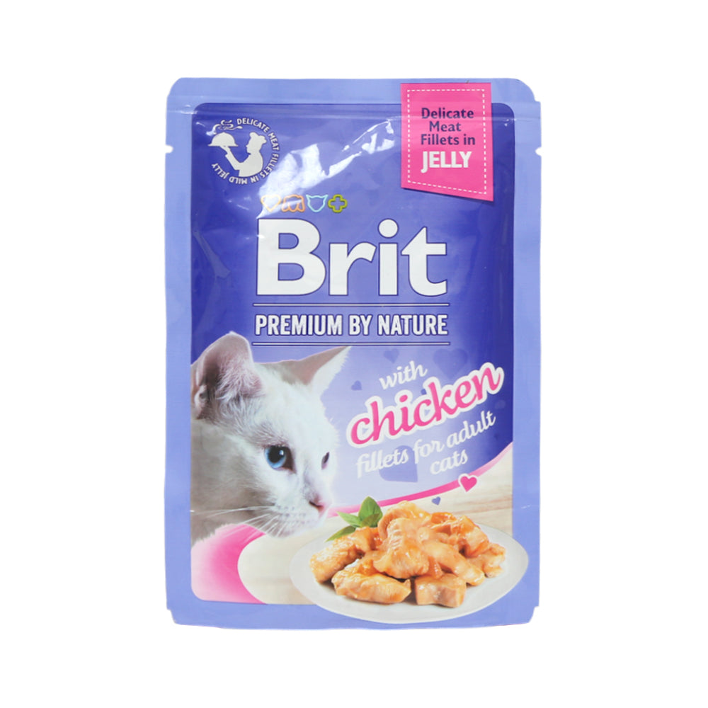 BRIT PREMIUM CAT JELLY CHICKEN 85G