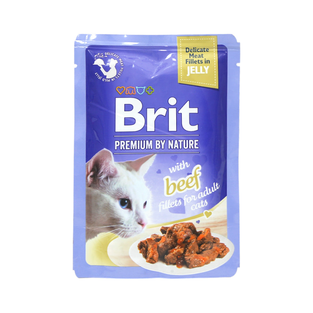 BRIT PREMIUM CAT JELLY BEEF 85G