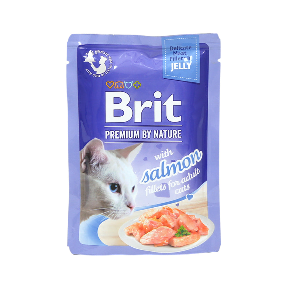 BRIT PREMIUM CAT JELLY (SALMON)  85G