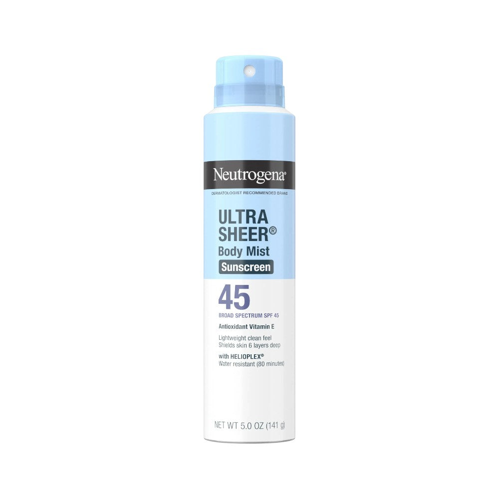 NEUTROGENA ULTRA SHEER BODY MIST SUNSCREEN SPF-45 141G