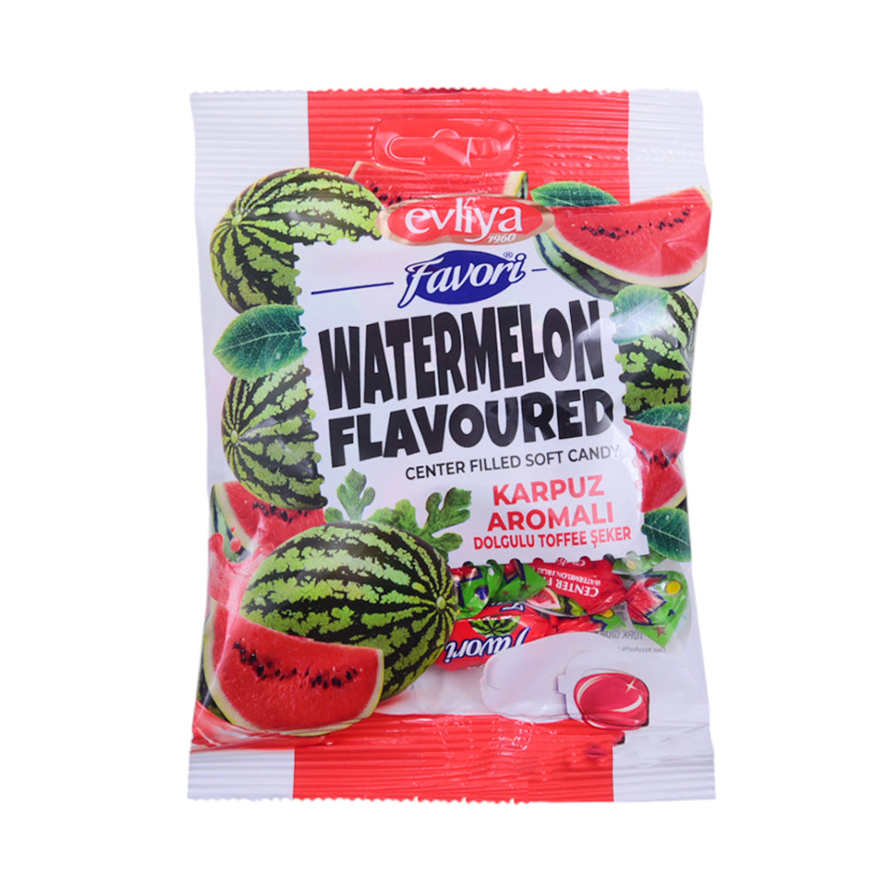 EVLIYA FAVORI WATERMELON SOFT CANDY POUCH 90 GM