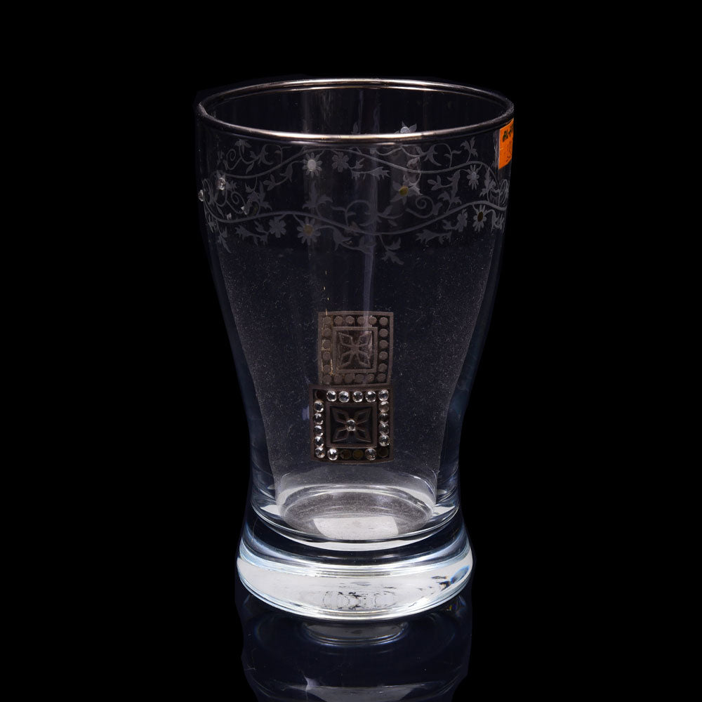 GLASS CANBA TRENDY PLATINUM 42418 BASIC (Pack of 6)