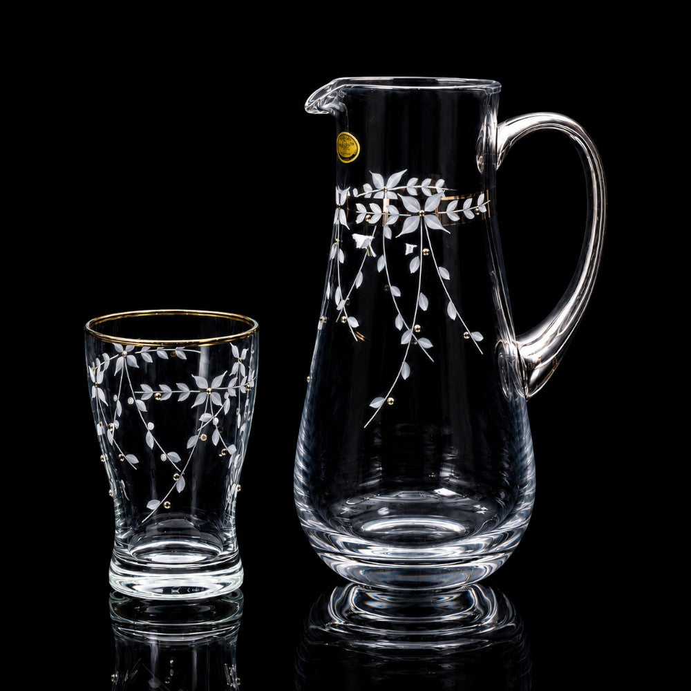 WATER SET 7PC CANBA ROSA PLATINUM 10011