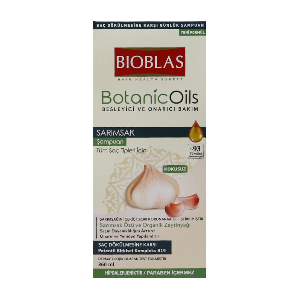 BIOBLAS BOTANIC OILS GARLIC SHAMPOO 360ML