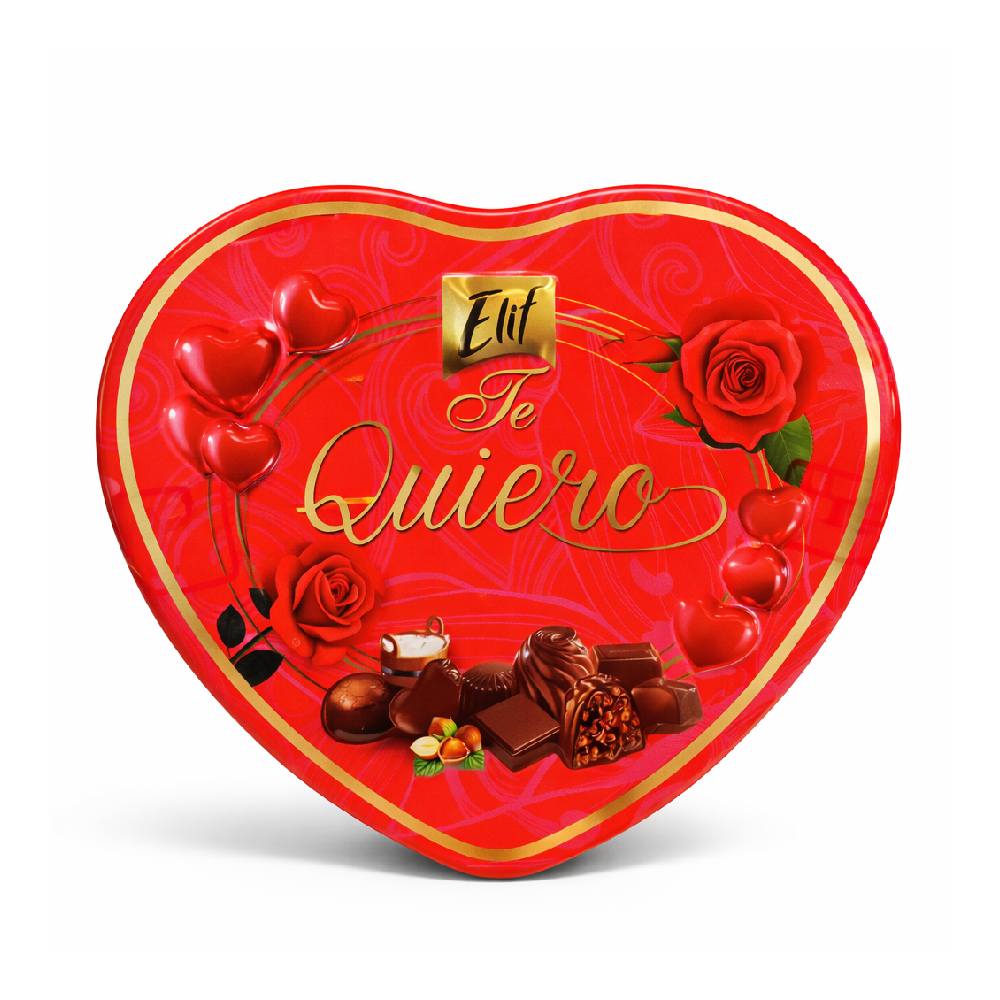 ELIF CHOCOLATE TE QUIERO TIN 300 GM