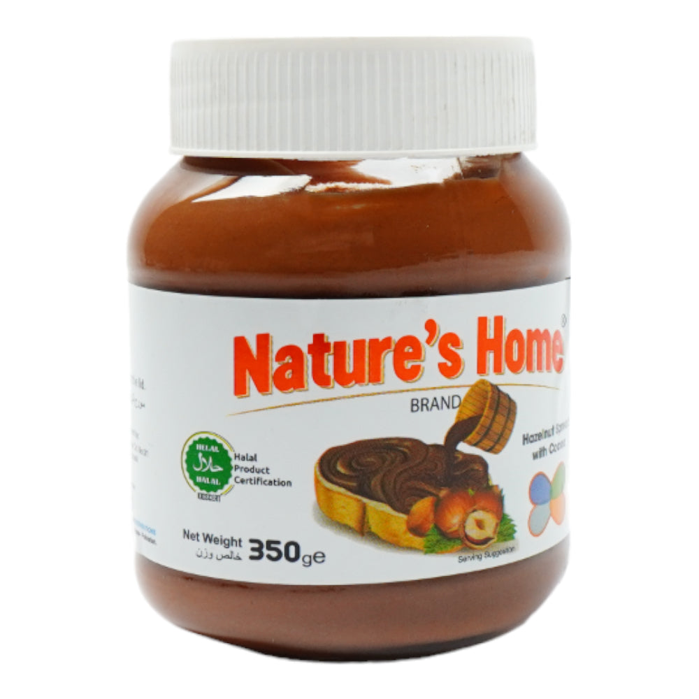 NATURES HOME SPREAD HAZELNUT WITH COCOA 350 GM