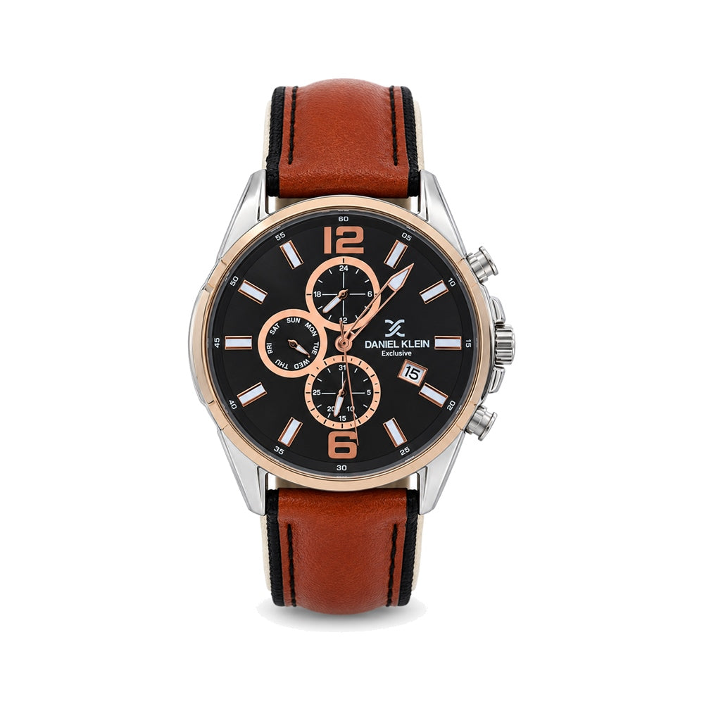 DANIEL KLEIN WATCH DK.1.13277-3/G/LDR BRO/RG/MF BK MDA1