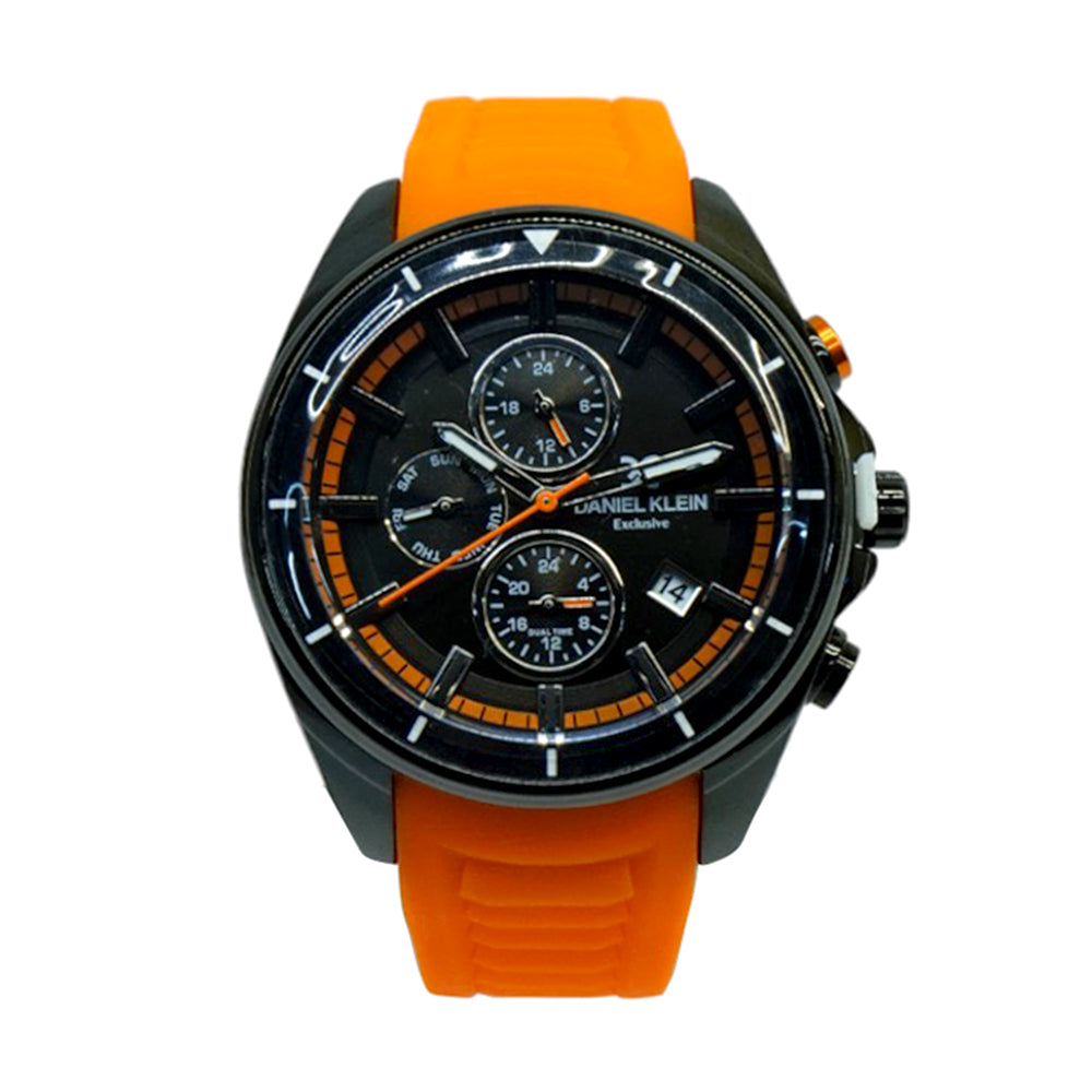 DANIEL KLEIN WATCH DK.1.13551-5/G/PVC ORNG/BK/MF BK/OADM