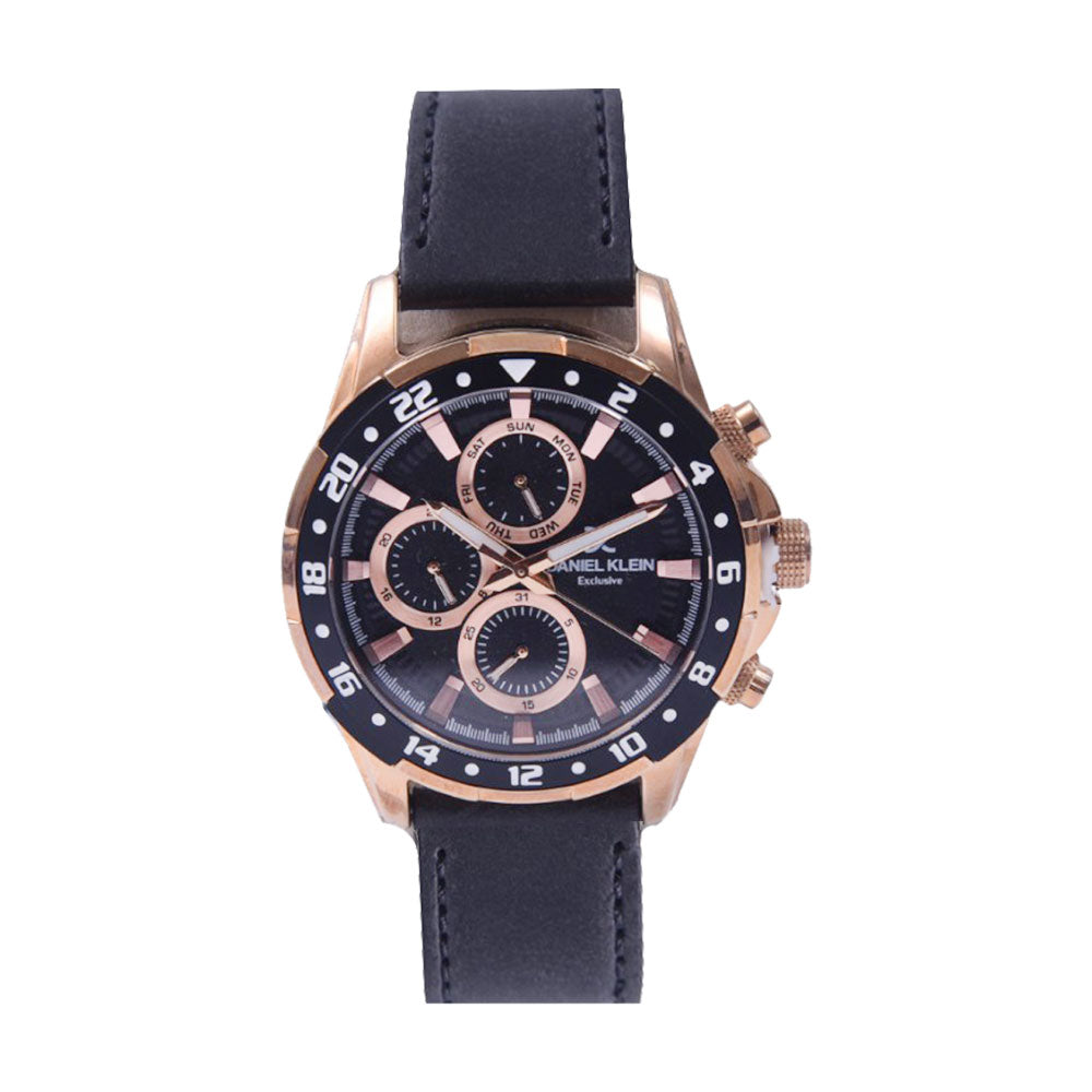 DANIEL KLEIN WATCH DK.1.13641-2/G/LDR BK/BK RG/MF BK OADM