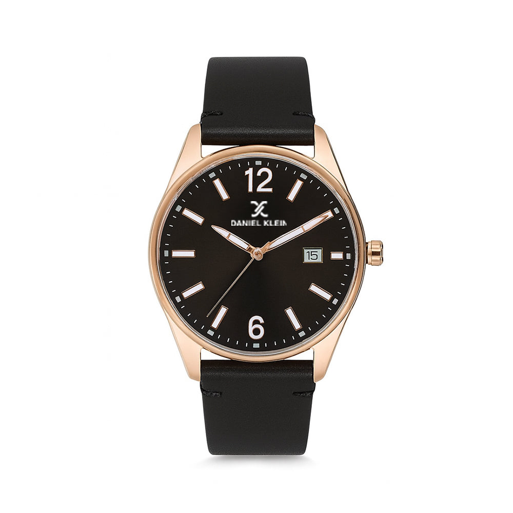 DANIEL KLEIN WATCH DK.1.13666-3/G/LDR BK/RG/ BK OADM