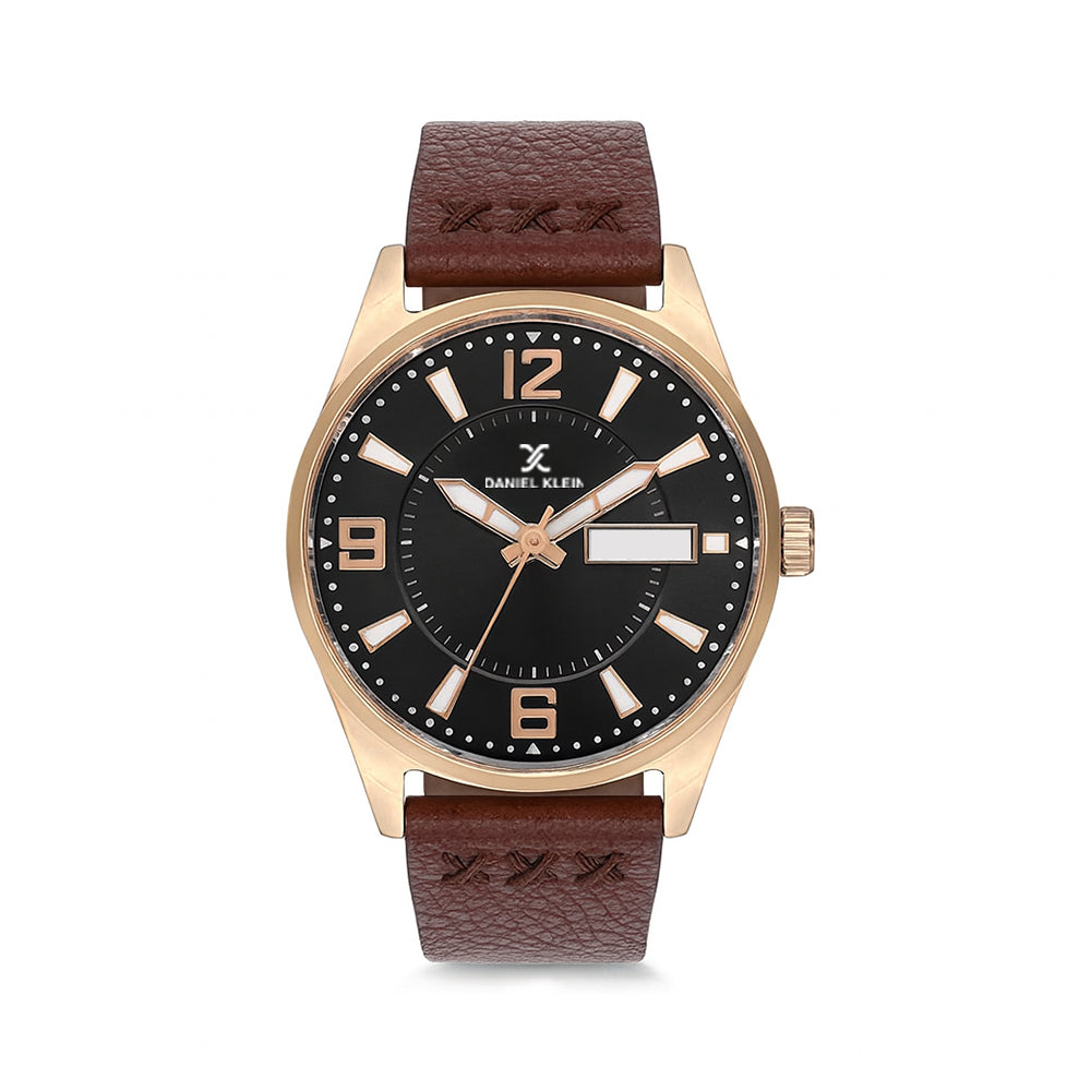 DANIEL KLEIN WATCH DK.1.13668-6/G/LDR BRO/RG/ BK OADM